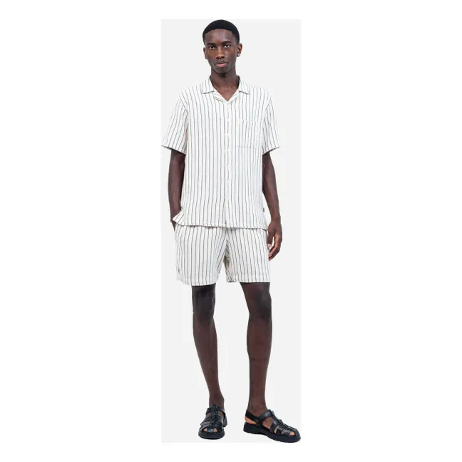 Camisa de rayas Aloha | Blanco