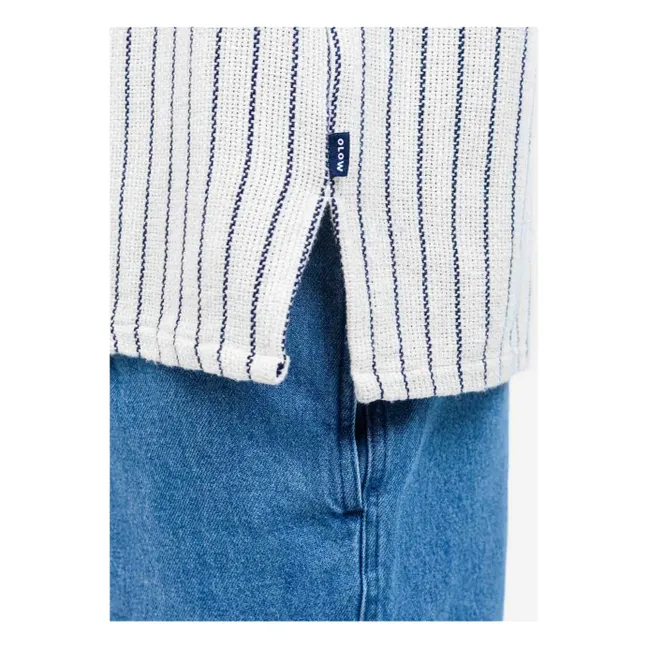 Camisa de rayas Aloha | Blanco