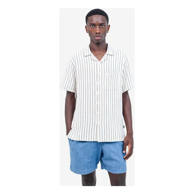 Camisa de rayas Aloha | Blanco