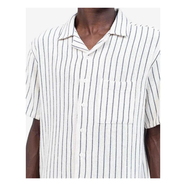 Camisa de rayas Aloha | Blanco