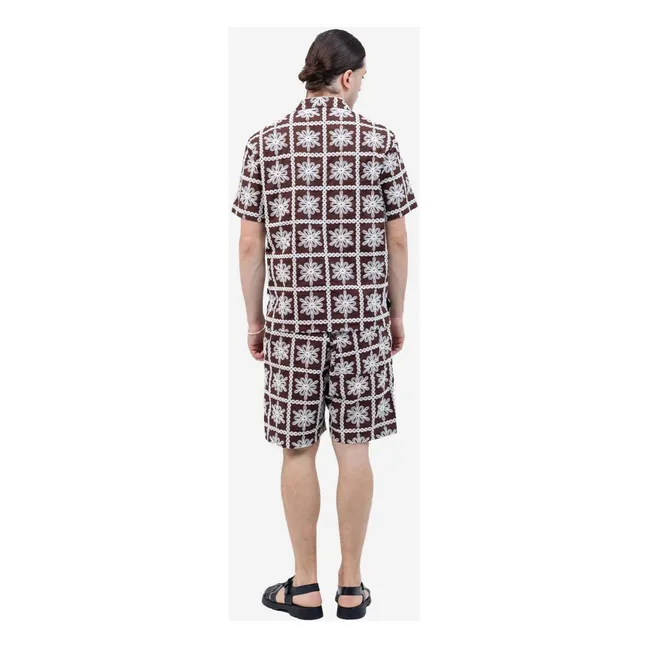 Camisa Aloha Khaju | Marrón