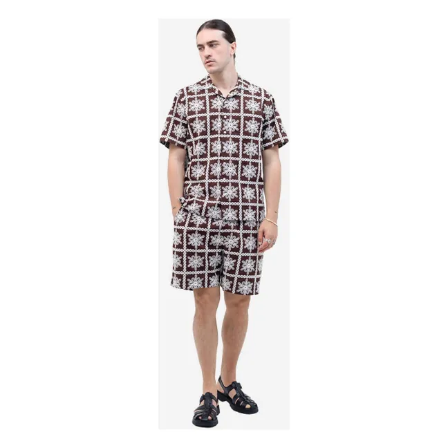 Camisa Aloha Khaju | Marrón