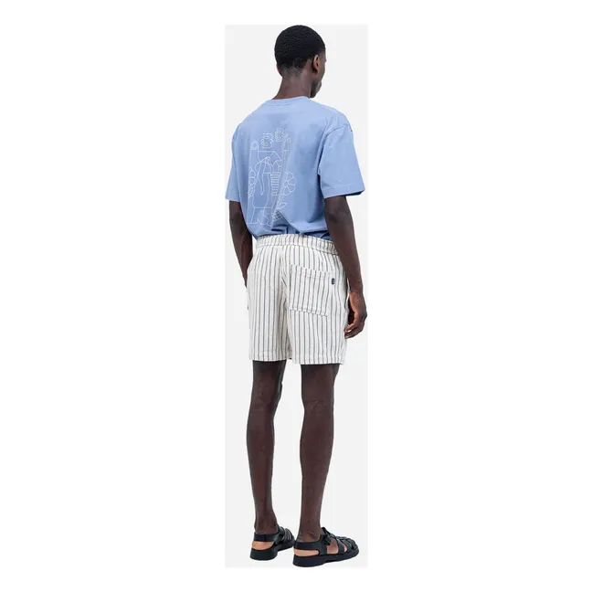 Bodhi Striped Shorts | White