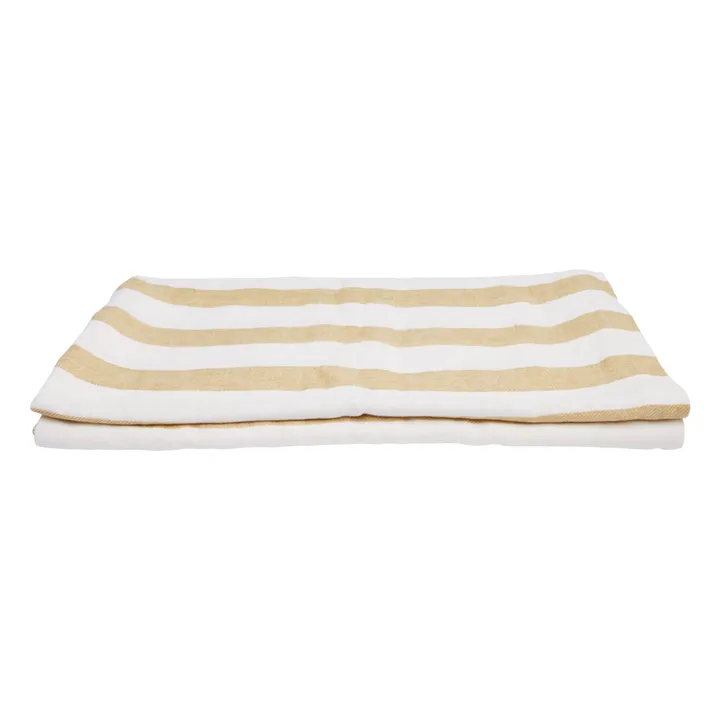 Bastide linen tablecloth | Yellow Curry colour- Product image n°0