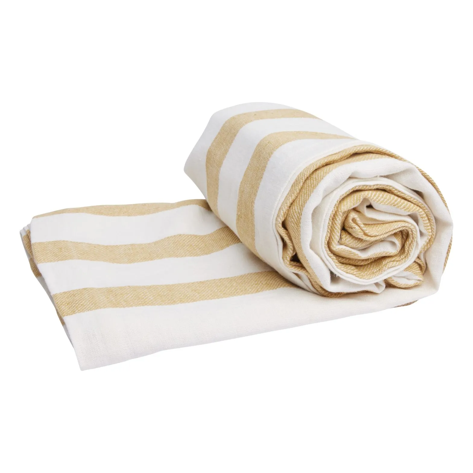 Gabrielle Paris Yellow Curry Colour Bastide Linen Bedspread