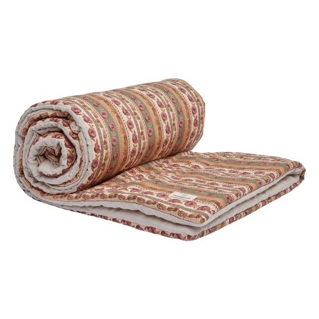 Cotton poplin quilt | Olive