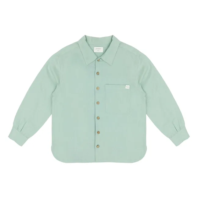 Camisa Lef Linen | Verde Almendra