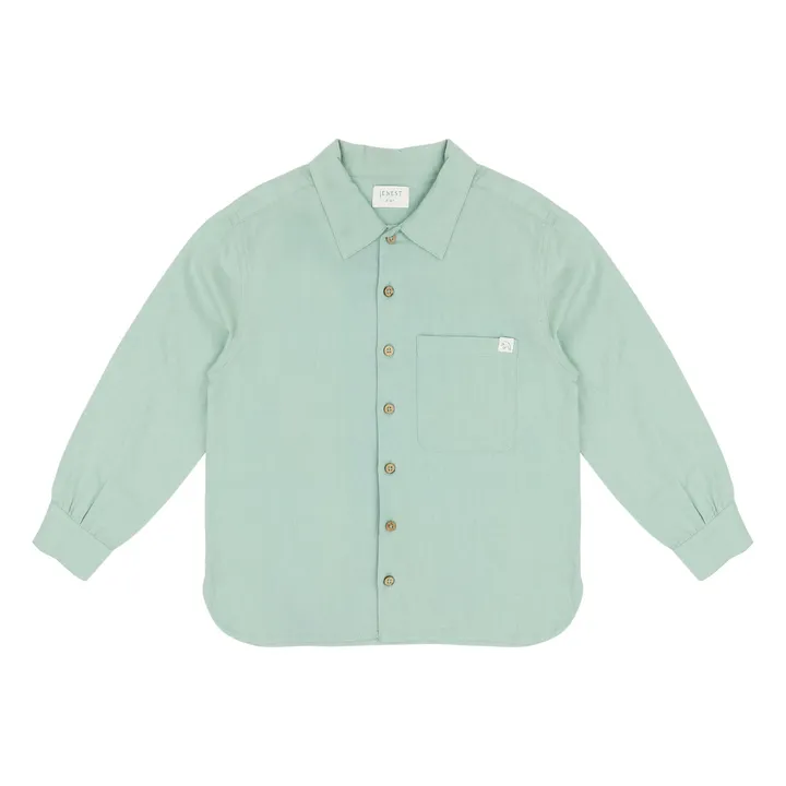 Camisa Lef Linen | Verde Almendra- Imagen del producto n°0