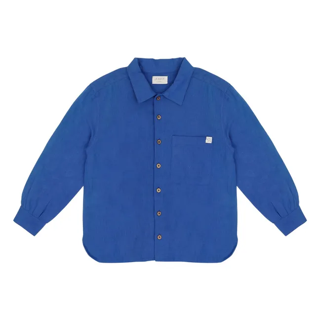 Camisa Lef Linen | Cobalto