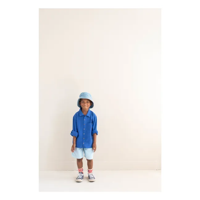 Camisa Lef Linen | Cobalto