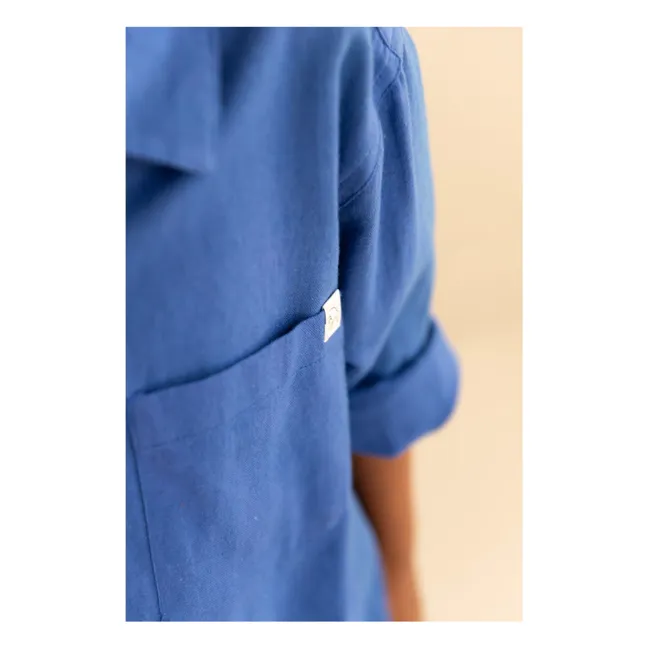 Camisa Lef Linen | Cobalto