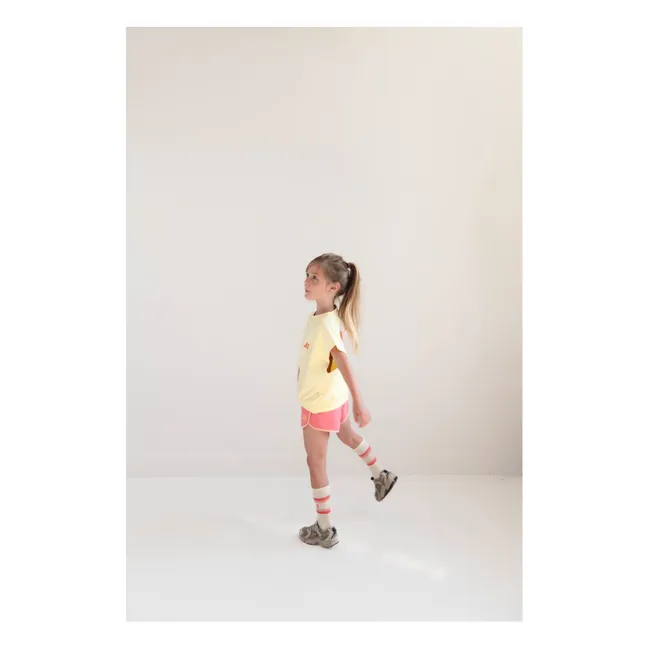 Joey 21 organic cotton sleeveless sweatshirt | Pale yellow