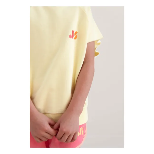 Sudadera sin mangas de algodón orgánico Joey 21 | Amarillo palo