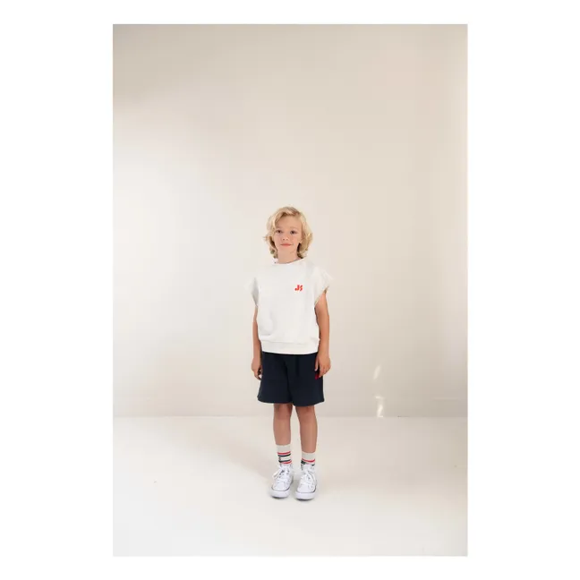 Joey 21 organic cotton sleeveless sweatshirt | Light grey