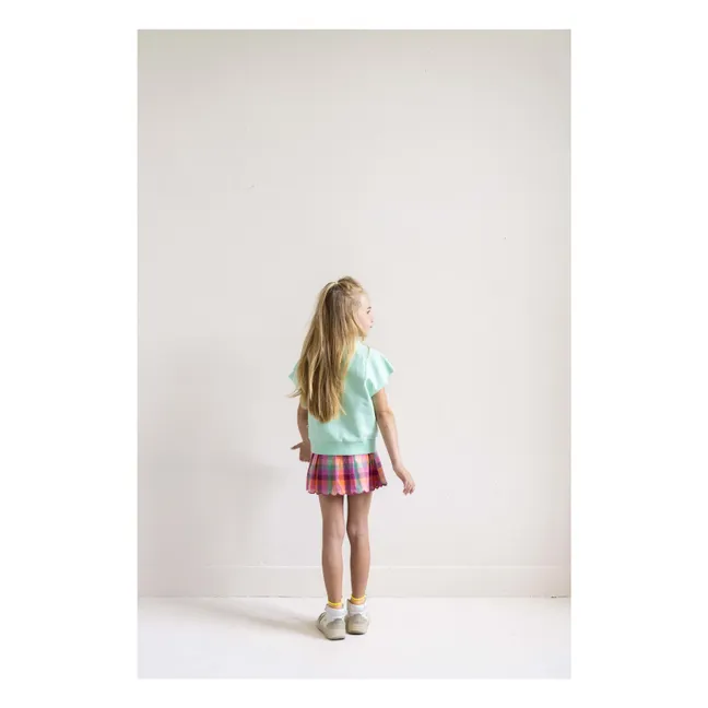 Sudadera sin mangas Joey de algodón orgánico | Turquoise