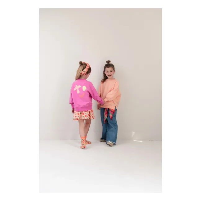 Sudadera Pippa de algodón orgánico | Rosa Melocotón