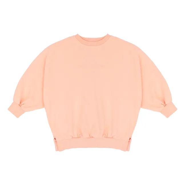 Sudadera Pippa de algodón orgánico | Rosa Melocotón