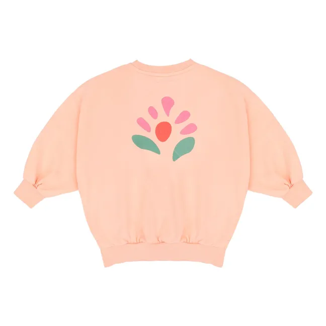 Sudadera Pippa de algodón orgánico | Rosa Melocotón