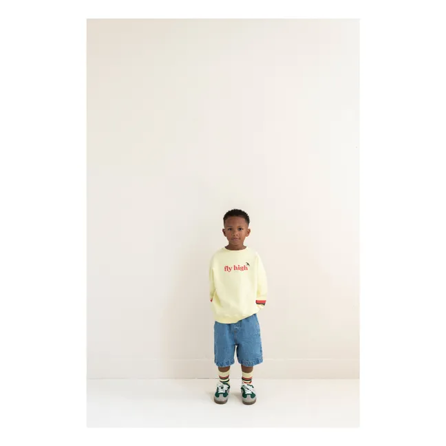 Short Denim Kai Coton Bio | Bleu