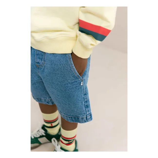 Short Denim Kai Coton Bio | Bleu
