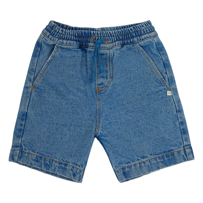 Short Denim Kai Coton Bio | Bleu