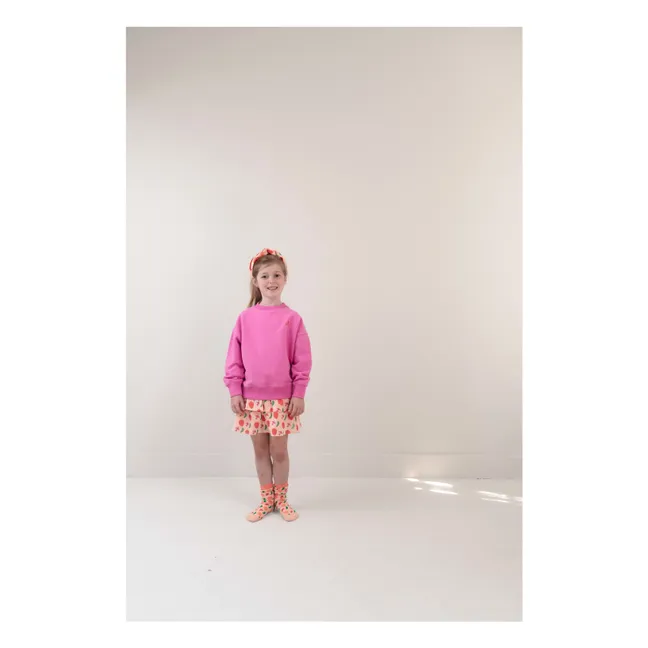 Sweat Happy Bird Coton Bio | Rose fuschia