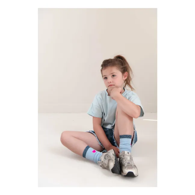 Calcetines Fancy Sport de algodón ecológico | Azul Cielo