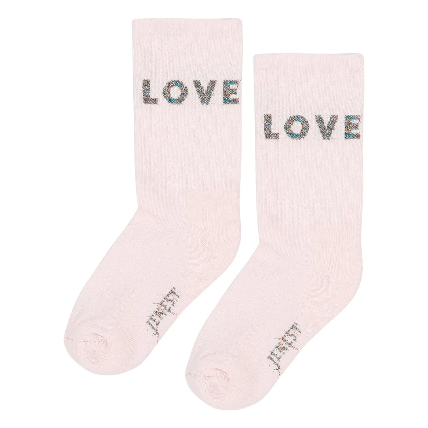 Jenest Pale Pink Fancy Love Organic Cotton Socks