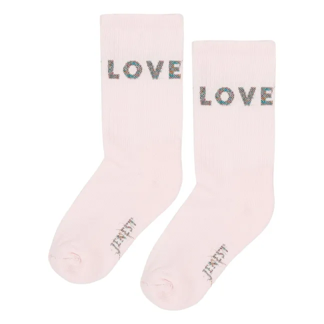 Fancy Love Organic Cotton Socks | Pale Pink