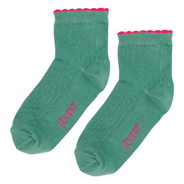 Chaussettes Feston Fancy Coton Bio | Vert
