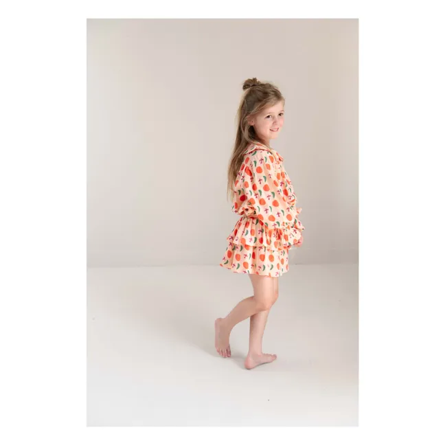Emmy Oiseaux blouse Organic cotton | Peach