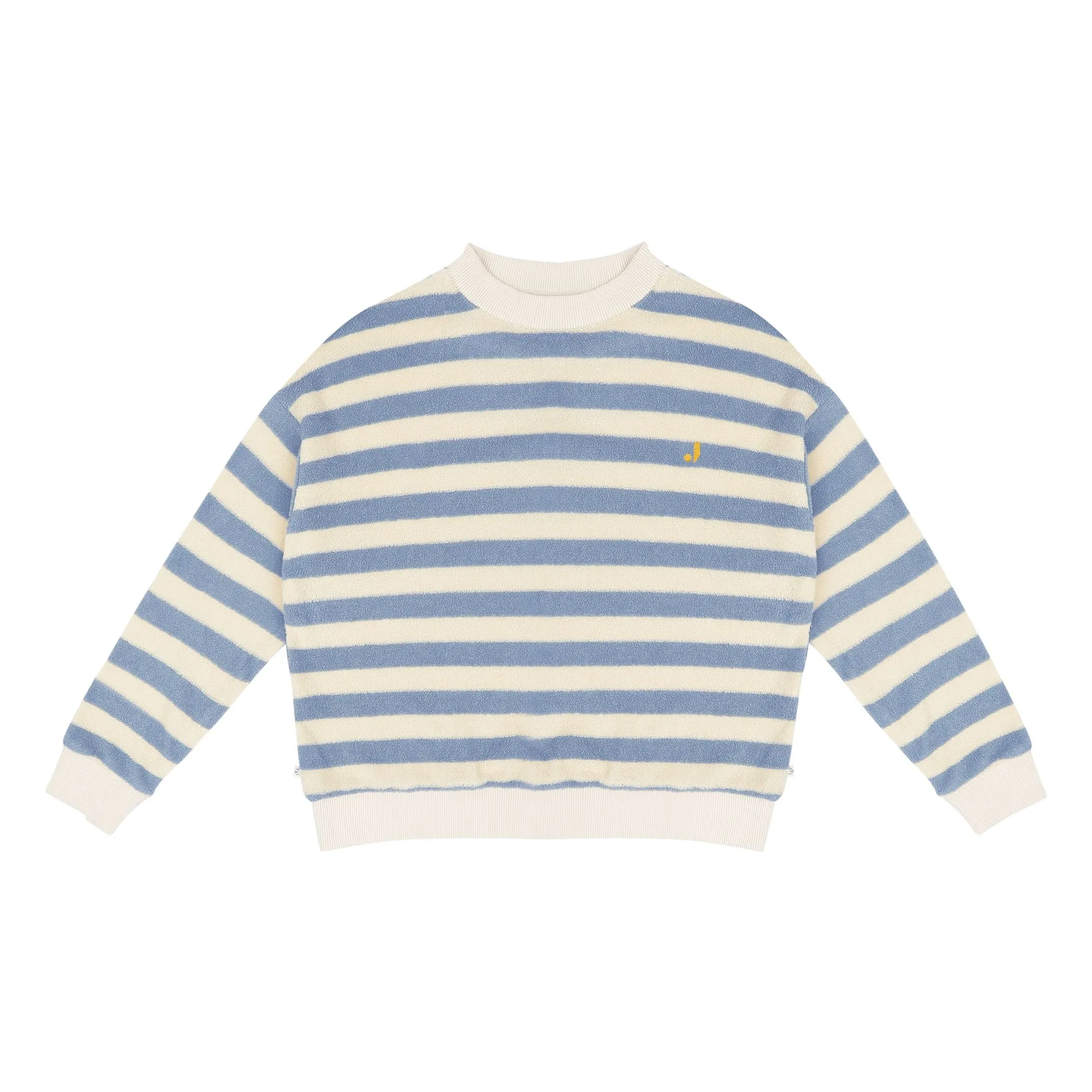 Jenest Blue Kay Striped Organic Cotton Sweatshirt