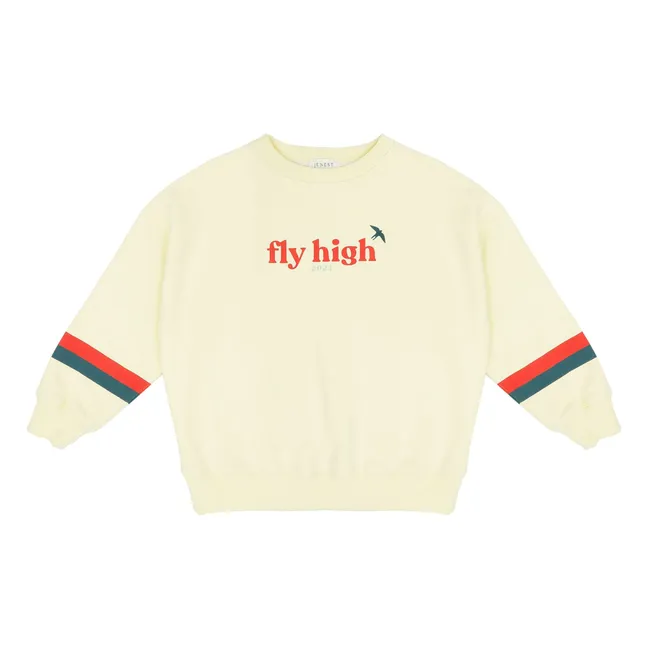 Sweat Jules Coton Bio | Jaune pâle