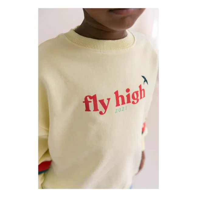 Sweat Jules Coton Bio | Jaune pâle