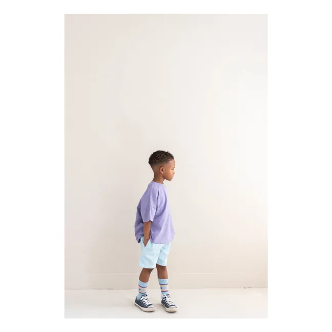 Camiseta oversize Ben En Route Algodón orgánico | Violeta