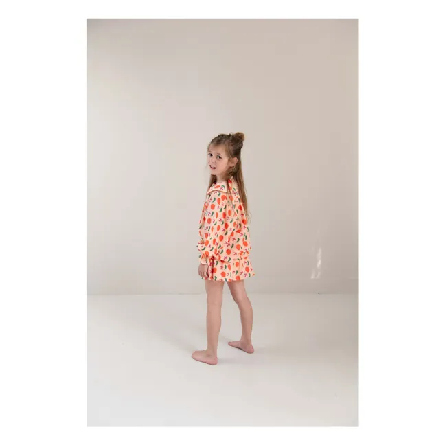 Emmy Oiseaux blouse Organic cotton | Peach