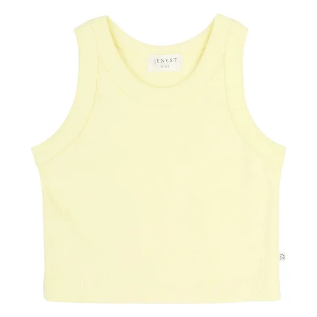 Camiseta de tirantes Bonnie Algodón orgánico | Amarillo palo