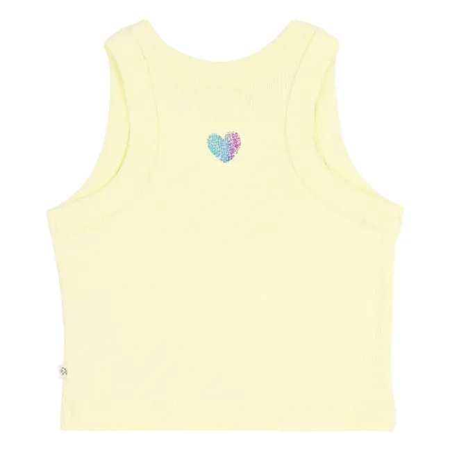 Camiseta de tirantes Bonnie Algodón orgánico | Amarillo palo