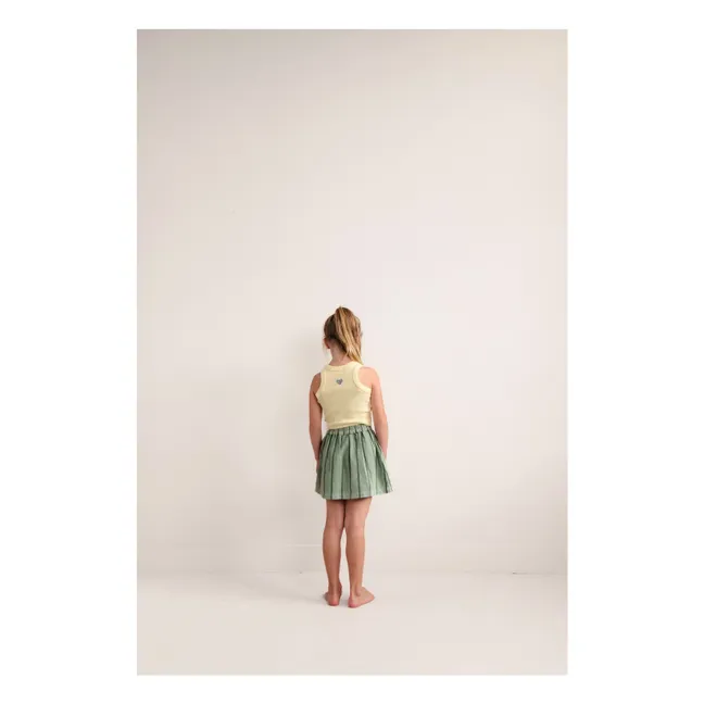 Camiseta de tirantes Bonnie Algodón orgánico | Amarillo palo