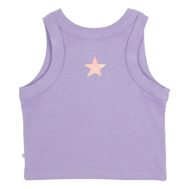 Camiseta de tirantes Bonnie Algodón orgánico | Lavanda
