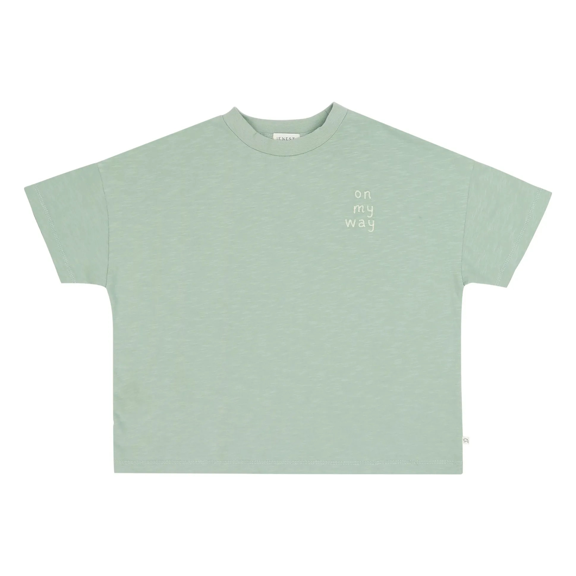 Jenest Almond Green Oversize T-Shirt Ben On My Way Organic Cotton