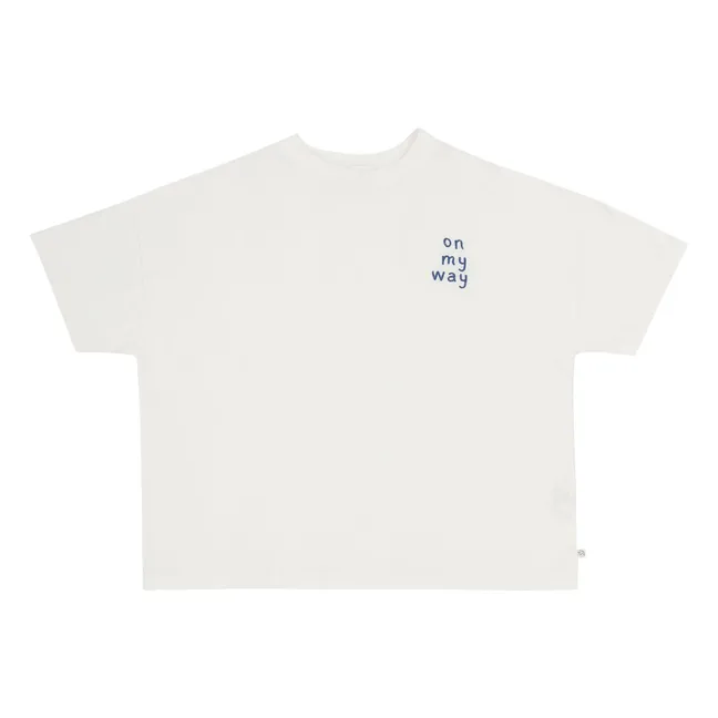 T-shirt Oversize Ben On my Way Coton Bio | Blanc