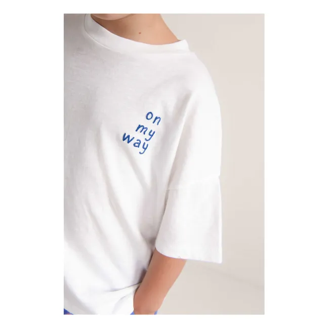 Camiseta oversize Ben On my Way Algodón orgánico | Blanco