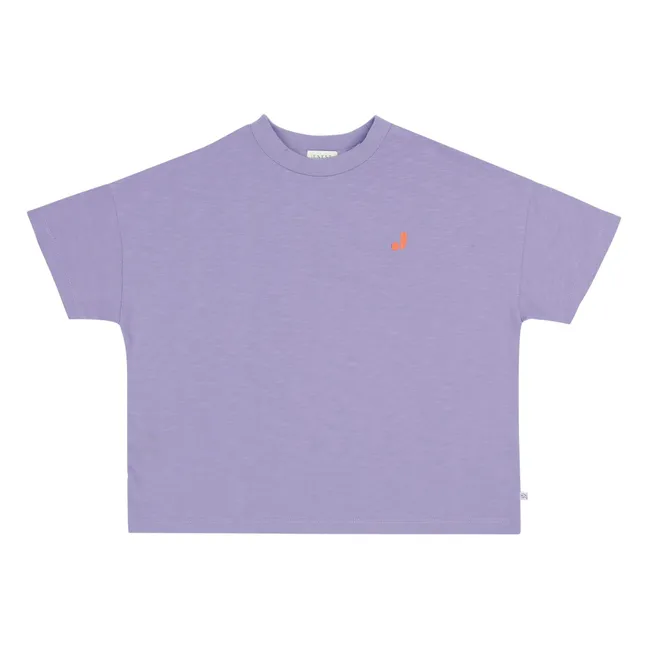 Camiseta oversize Ben En Route Algodón orgánico | Violeta