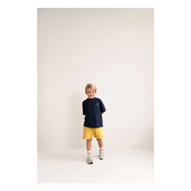 Camiseta oversize Ben On my Way Algodón orgánico | Azul Noche