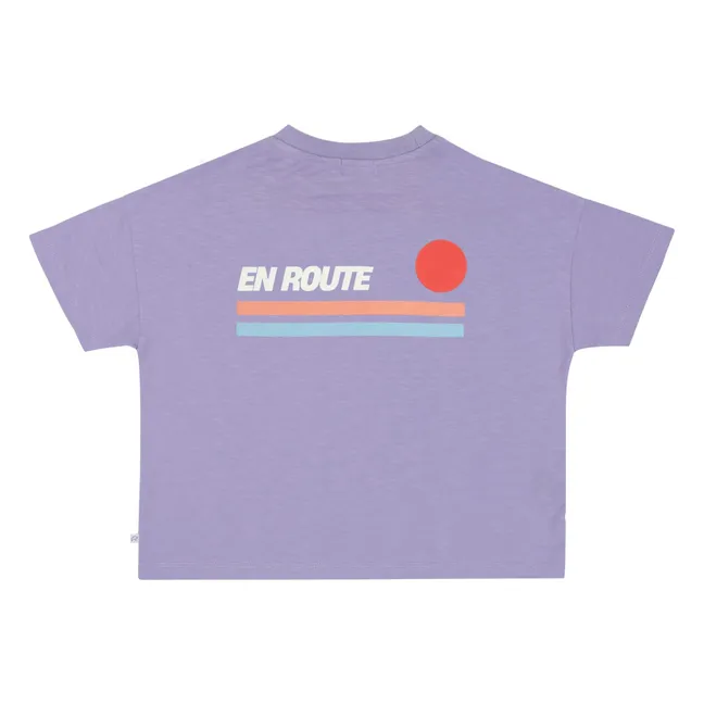 Camiseta oversize Ben En Route Algodón orgánico | Violeta