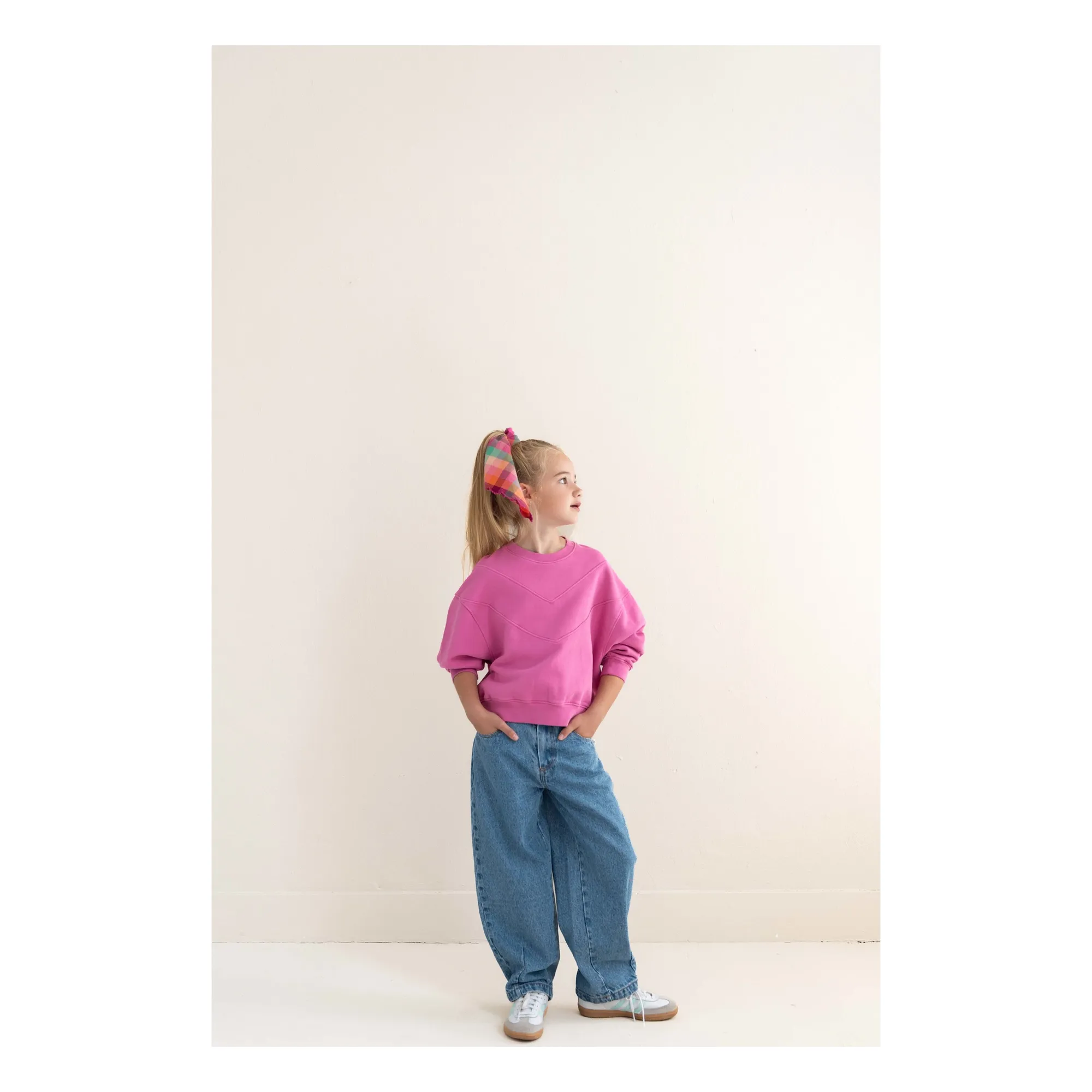 Sweat Tammie Coton Bio | Rose fuschia- Image produit n°1
