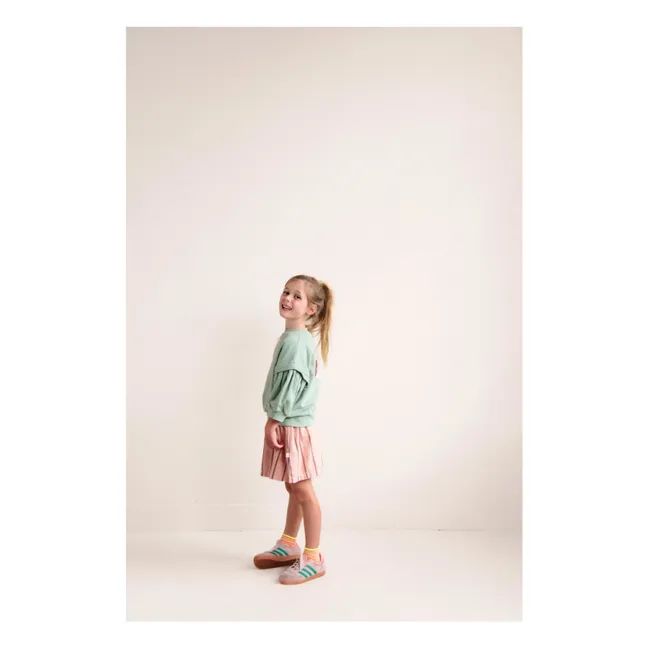 Sudadera de algodón orgánico Balloon Etoile | Verde Almendra