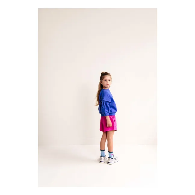 Sudadera de algodón orgánico Balloon Etoile | Cobalto