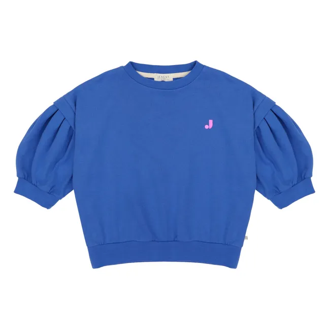 Sudadera de algodón orgánico Balloon Etoile | Cobalto